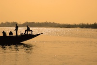 Bateaux sur le Gange