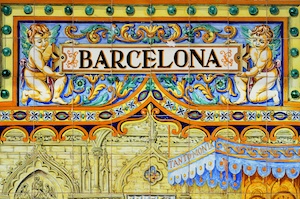 Mosaique à Barcelone
