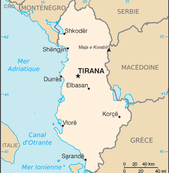 Albanie : carte et plans 