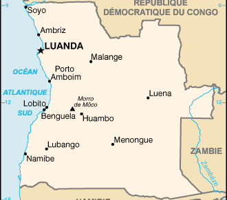 Angola : carte et plans 