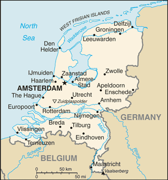 Pays-Bas : carte et plans 