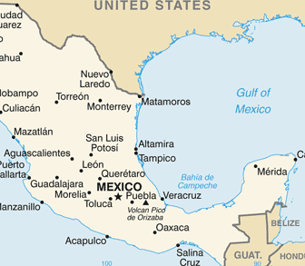 Mexique : carte et plans 