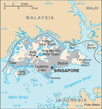 Singapour : carte et plans 