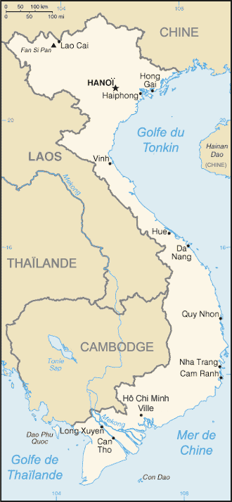 Vietnam : carte et plans 