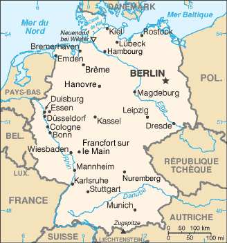 Allemagne : carte et plans 