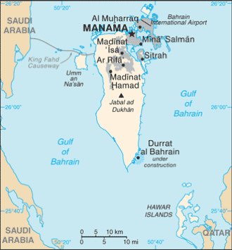 Bahrein : carte et plans 