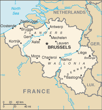 Belgique : carte et plans 