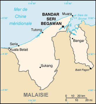 Brunei : carte et plans 