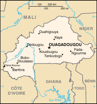 Burkina Faso : carte et plans 