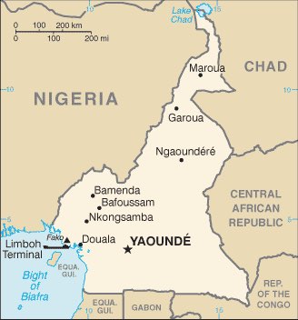 Cameroun : carte et plans 