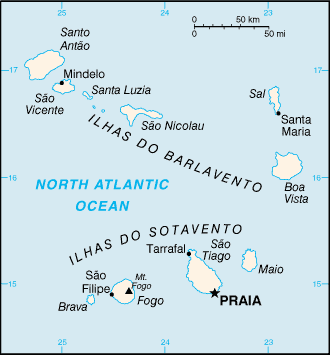 Cap Vert : carte et plans 