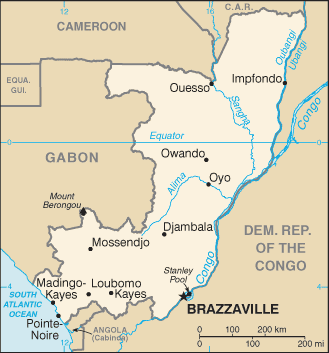 Congo : carte et plans 