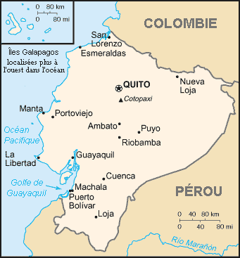 Equateur : carte et plans 