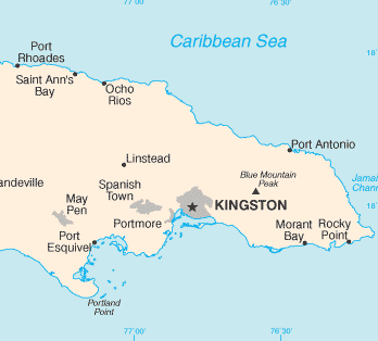 Jamaïque : carte et plans 