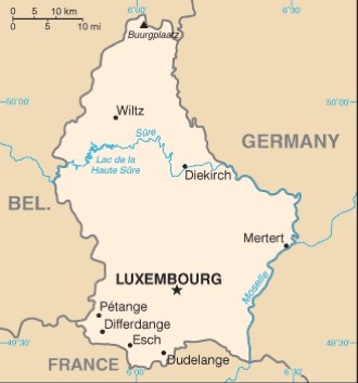 Luxembourg : carte et plans 