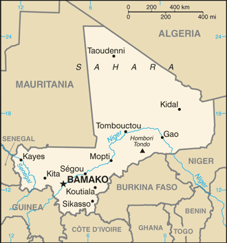 Mali : carte et plans 