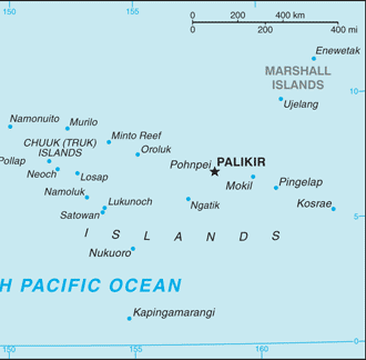 Micronésie : carte et plans 