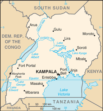 Ouganda : carte et plans 