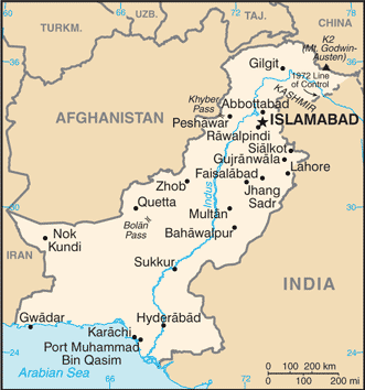 Pakistan : carte et plans 