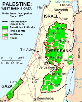 Palestine : carte et plans 