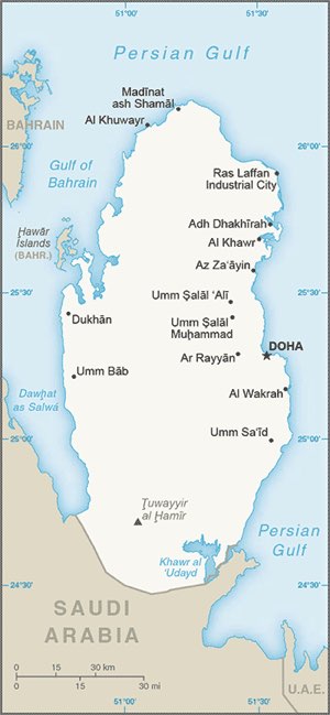 Qatar : carte et plans 