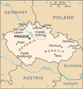 République tchèque : carte et plans 