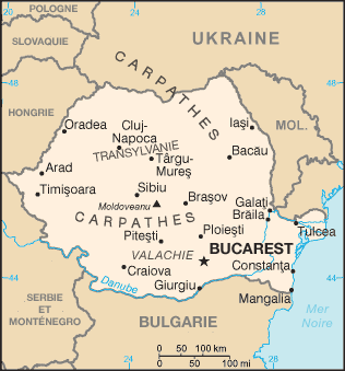 Roumanie : carte et plans 