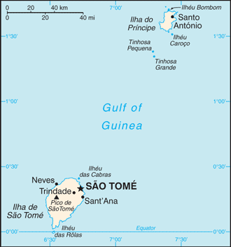 Sao Tomé et Principe : carte et plans 