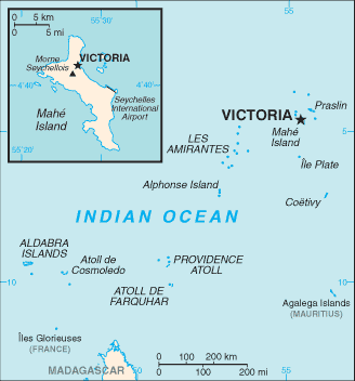Seychelles : carte et plans 