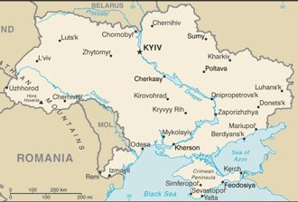 Ukraine : carte et plans 