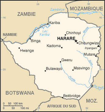 Zimbabwe : carte et plans 